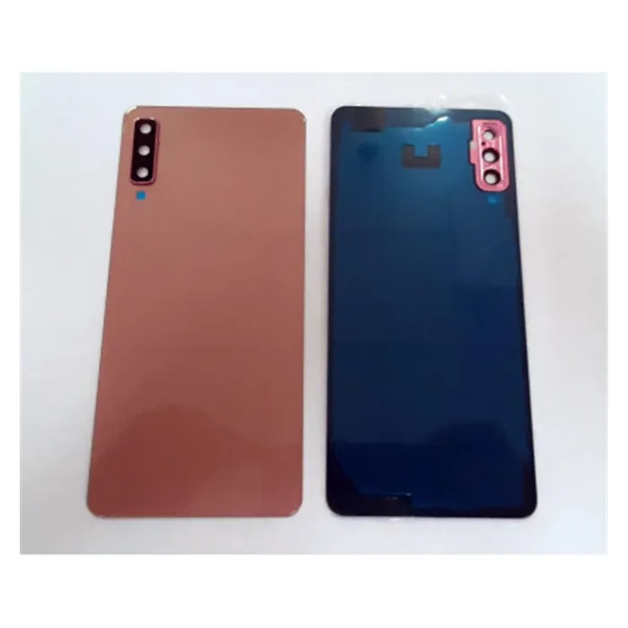 Tapa trasera o tapa bateria rosa para Samsung Galaxy A7 2018 A750 mas cubierta camara A750FN, A750, SM-A750FN, SM-A