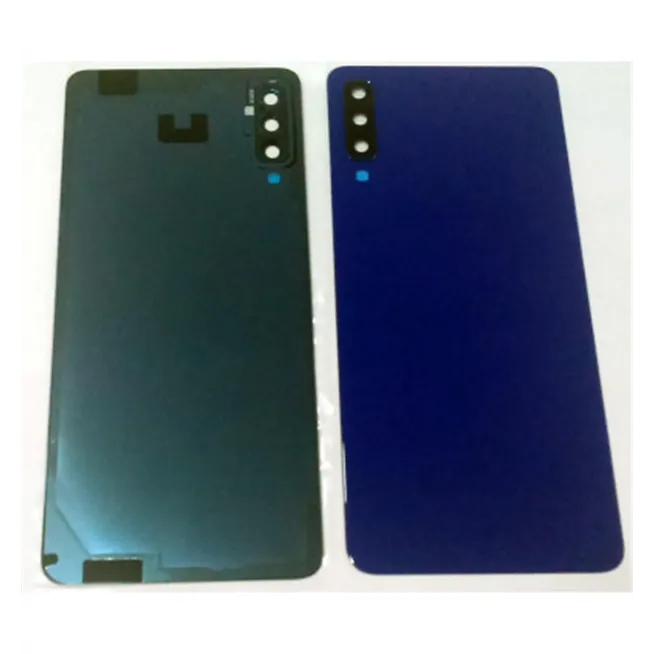 tapa trasera o tapa bateria azul oscuro para samsung a7 2018 a750 mas lente camara calidad premium