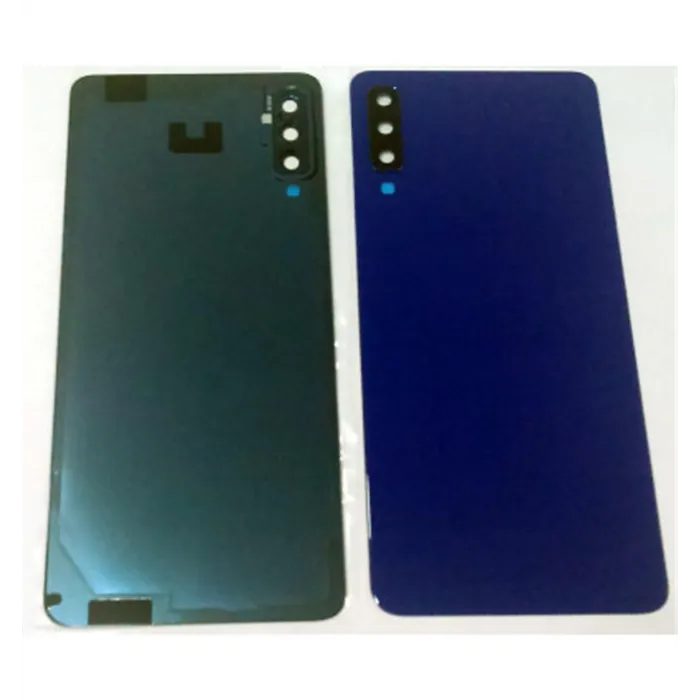 tapa trasera o tapa bateria azul oscuro para samsung a7 2018 a750 mas lente camara calidad premium