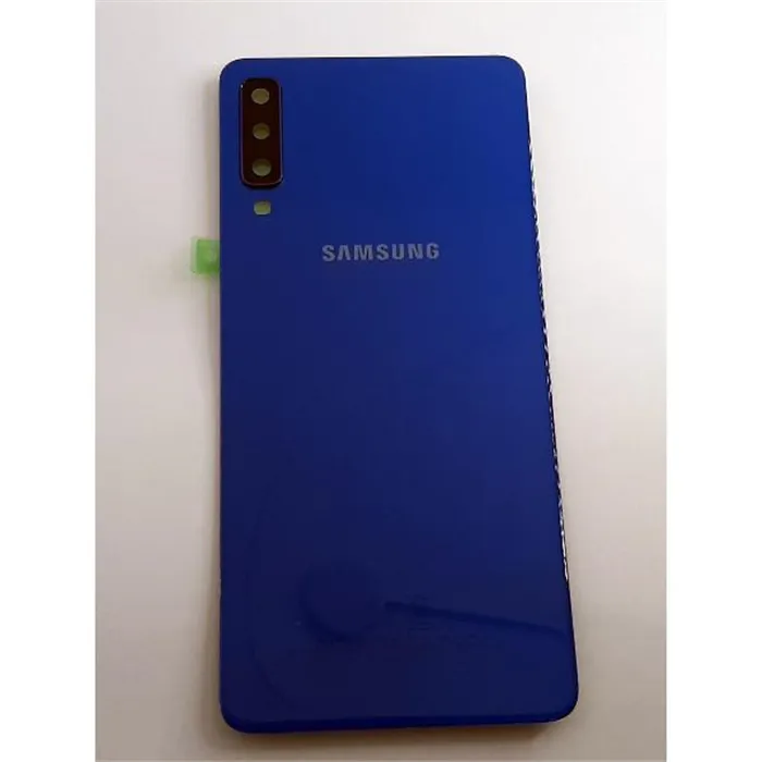 Tapa trasera o tapa bateria azul para Samsung Galaxy A7 2018 SM-A750F GH82-17829D Service Pack