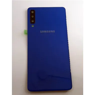 Tapa trasera o tapa bateria azul para Samsung Galaxy A7 2018 SM-A750F GH82-17829D Service Pack