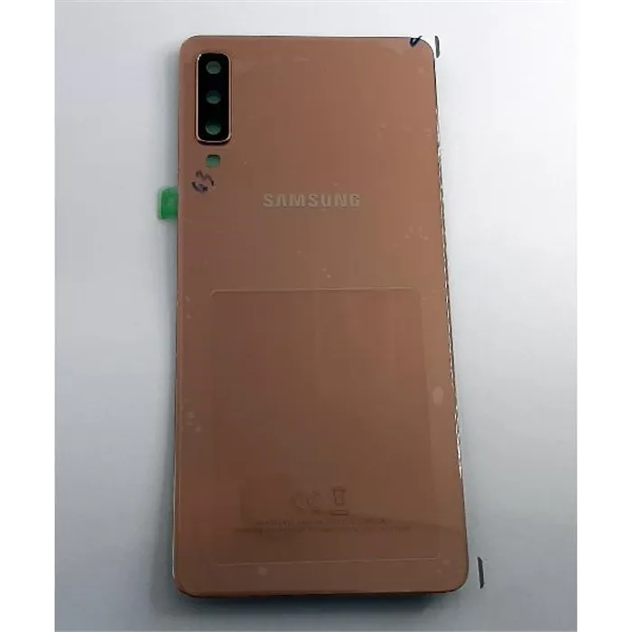 Tapa trasera o tapa bateria dorada para Samsung Galaxy A7 2018 SM-A750F GH82-17829C Service Pack