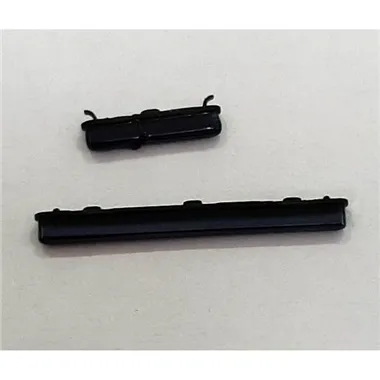 Set 2 botones negros para Samsung Galaxy A71 A715 calidad premium