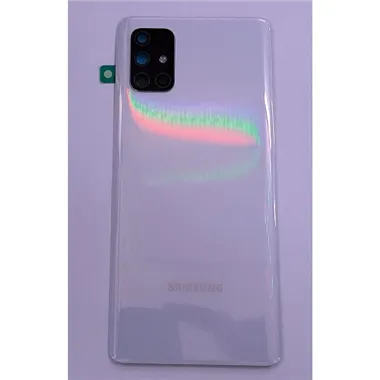 Tapa trasera o tapa bateria blanca para Samsung Galaxy A71 A715F A715 GH82-22112B Service Pack