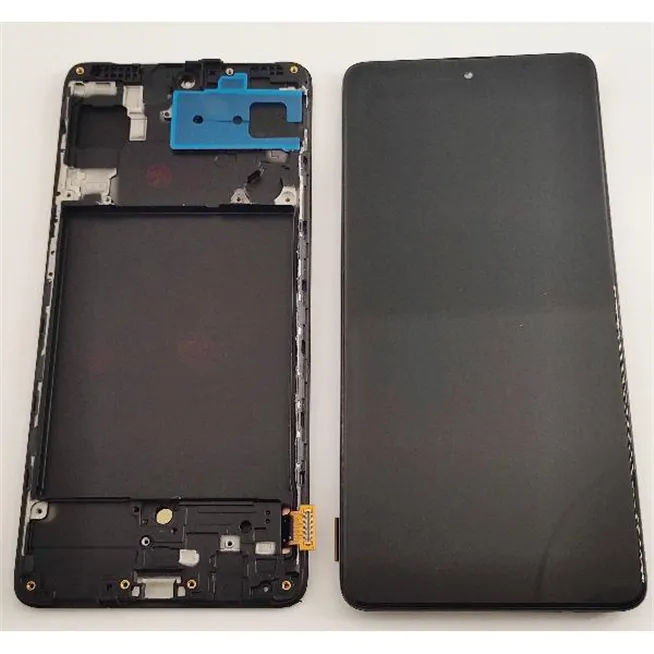 Pantalla oled para Samsung Galaxy A71 A715F A715 mas tactil negro mas marco negro compatible