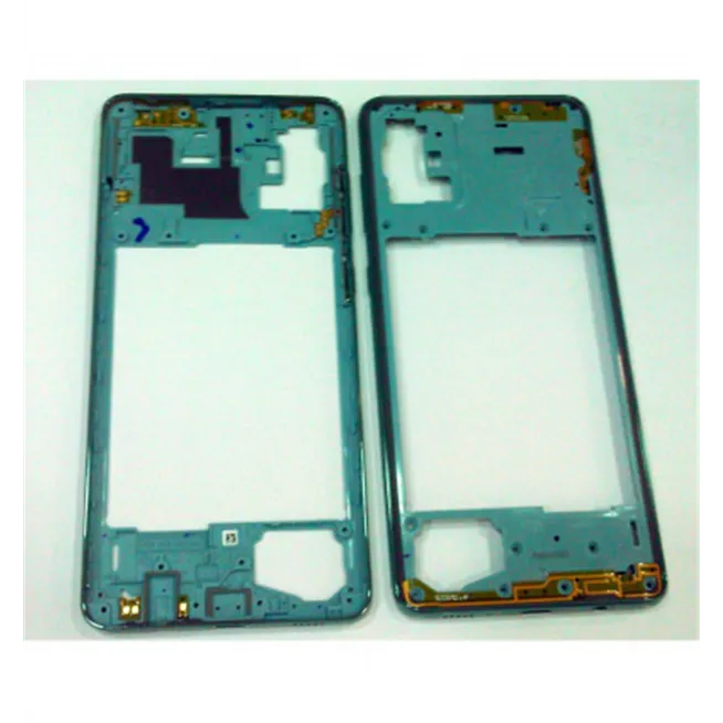 Carcasa central o marco azul para Samsung Galaxy A71 A715F A715 calidad premium