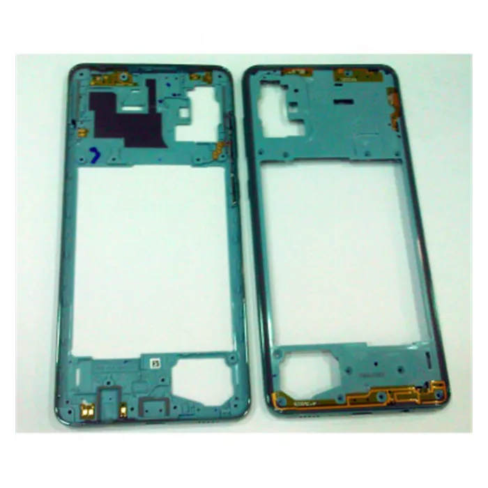 Carcasa central o marco azul para Samsung Galaxy A71 A715F A715 calidad premium