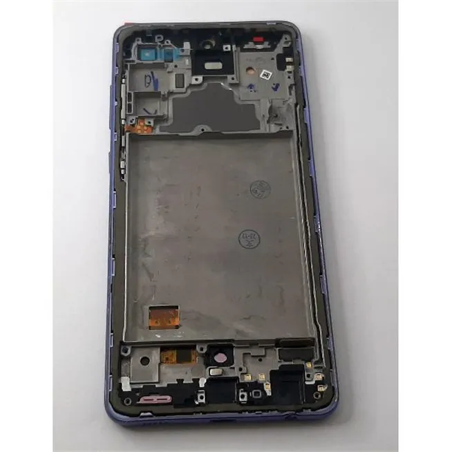 Pantalla oled para Samsung Galaxy A72 4G SM-A725 A72 5G SM-A726 mas tactil negro mas marco purpura compatible