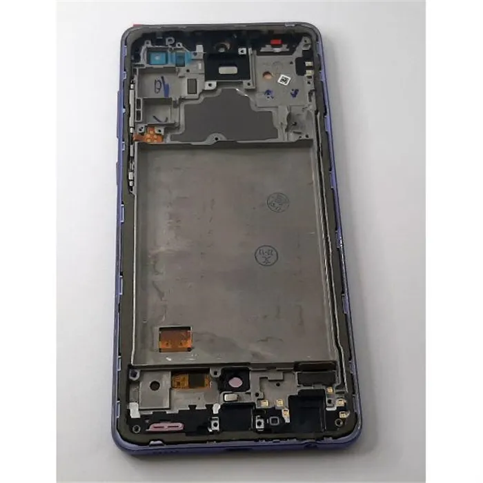 Pantalla oled para Samsung Galaxy A72 4G SM-A725 A72 5G SM-A726 mas tactil negro mas marco purpura compatible