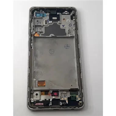 Pantalla oled para Samsung Galaxy A72 4G SM-A725 A72 5G SM-A726 mas tactil negro mas marco plata compatible