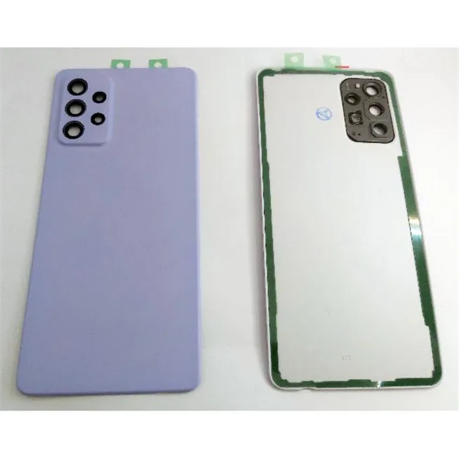 Tapa trasera o tapa bateria violeta para Samsung Galaxy A72 A725F / A72 5G mas cubierta camara