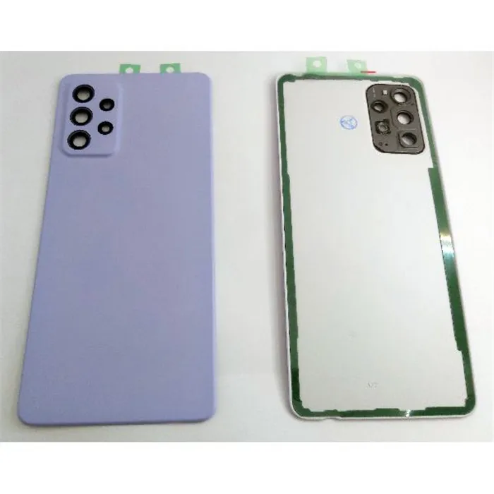 Tapa trasera o tapa bateria violeta para Samsung Galaxy A72 A725F / A72 5G mas cubierta camara