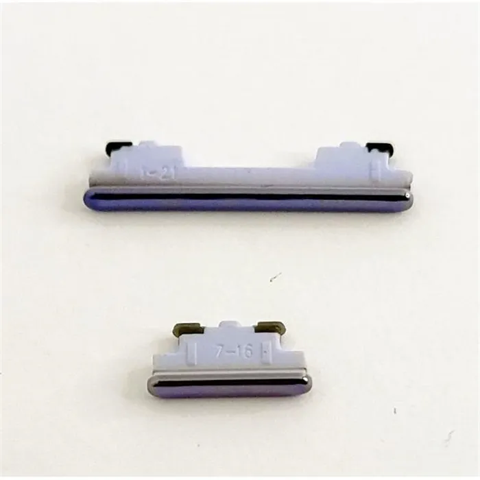 Set 2 botones purpura para Samsung Galaxy A72 SM-A725 calidad premium