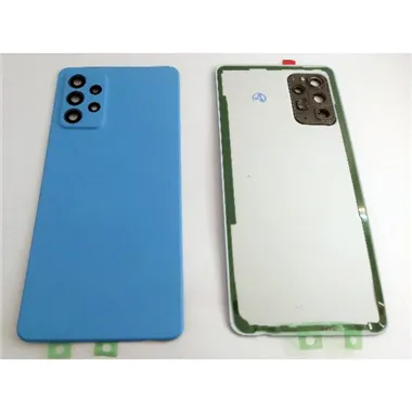 Tapa trasera o tapa bateria azul para Samsung Galaxy A72 A725F / A72 5G mas cubierta camara