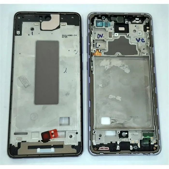 Carcasa central o marco purpura para Samsung Galaxy A72 SM-A725 calidad premium