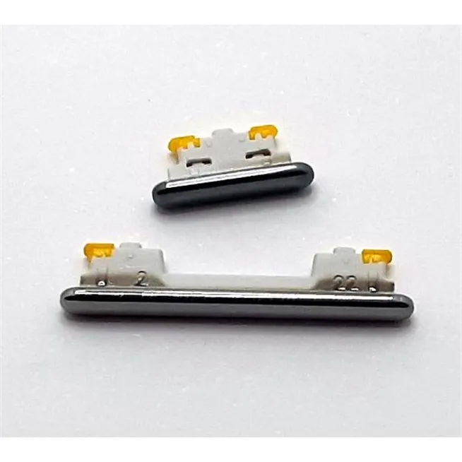 Set 2 botones platas para Samsung Galaxy A73 5G SM-A736B calidad premium