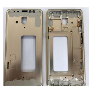 Samsung Galaxy A8 Plus A730 carcasa central o marco dorado premium