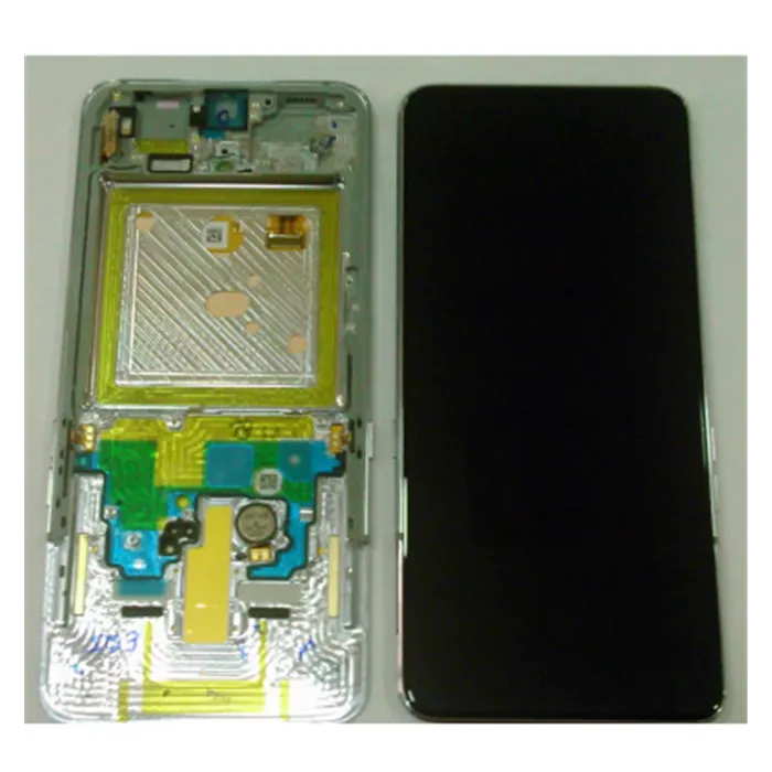 Samsung Galaxy A80 GH82-20348B A805F pantalla lcd + táctil negro + marco plata premium SERVICE PACK