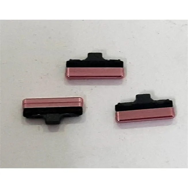 Set 3 botones rosas para Samsung Galaxy A80 A805F SM-A805F calidad premium