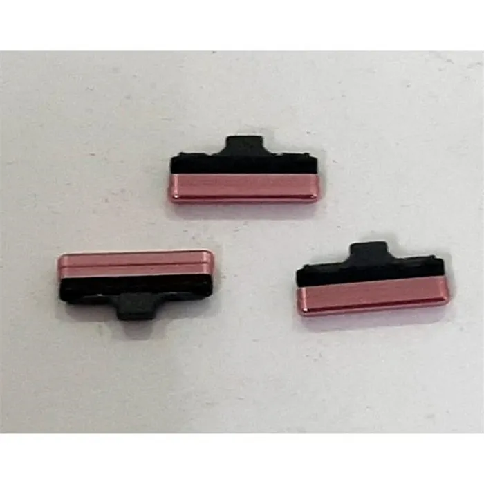 Set 3 botones rosas para Samsung Galaxy A80 A805F SM-A805F calidad premium