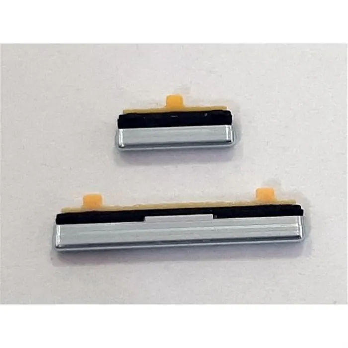 Set 2 botones blancos para Samsung Galaxy Fold 5G F900F calidad premium