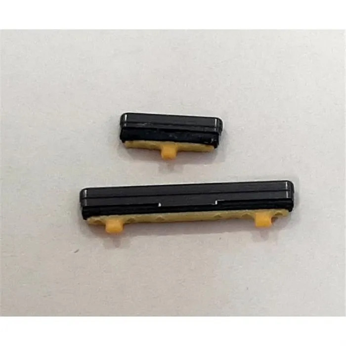Set 2 botones negros para Samsung Galaxy Fold 5G F900F calidad premium