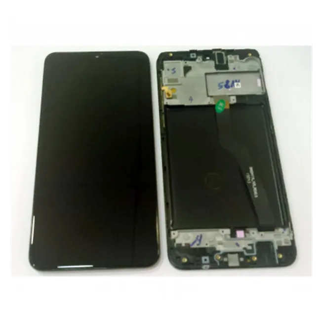 Pantalla lcd para Samsung Galaxy A10 SM-A105F SM-A105D M10 SM-M105F + tactil negro + marco Doble sim compatible