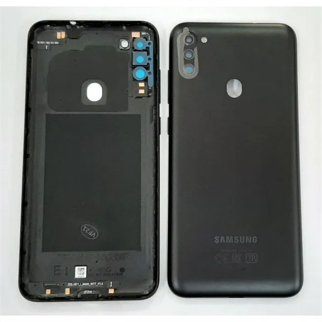 Tapa trasera o tapa bateria negra para Samsung Galaxy M11 2020 SM-M115F M115F M115 GH81-19132A Service Pack