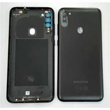 Tapa trasera o tapa bateria negra para Samsung Galaxy M11 2020 SM-M115F M115F M115 GH81-19132A Service Pack