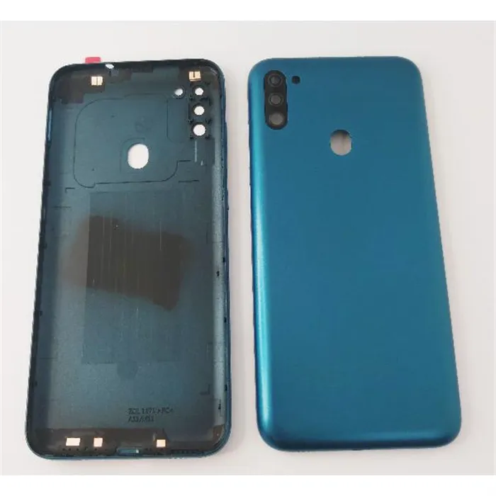 Tapa trasera o tapa bateria verde para Samsung Galaxy M11 M115 con lente de camara