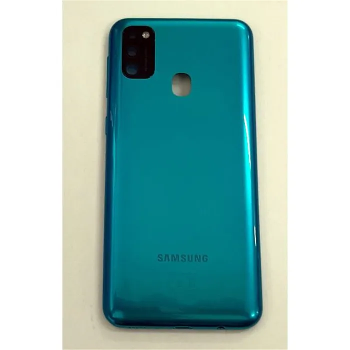 Tapa trasera o tapa bateria verde para Samsung galaxy M21 M215F GH82-22609C Service Pack