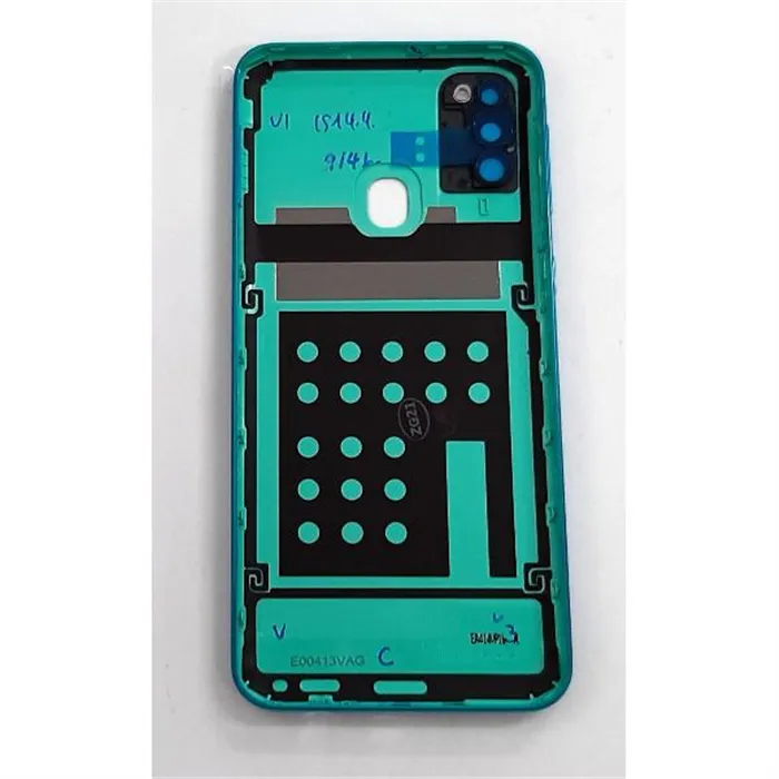 Tapa trasera o tapa bateria verde para Samsung galaxy M21 M215F GH82-22609C Service Pack