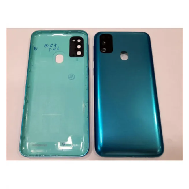 Tapa trasera o tapa bateria verde para Samsung galaxy M21 M215F mas lente camara