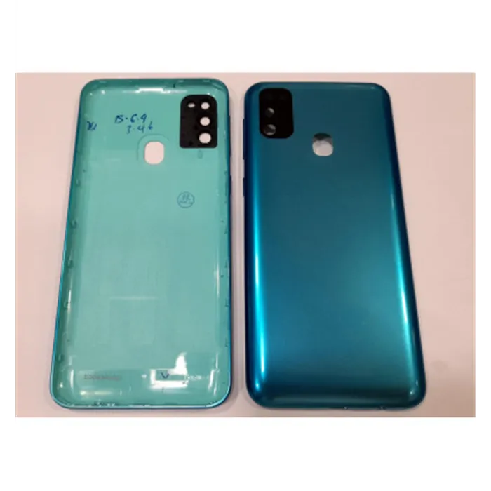 Tapa trasera o tapa bateria verde para Samsung galaxy M21 M215F mas lente camara