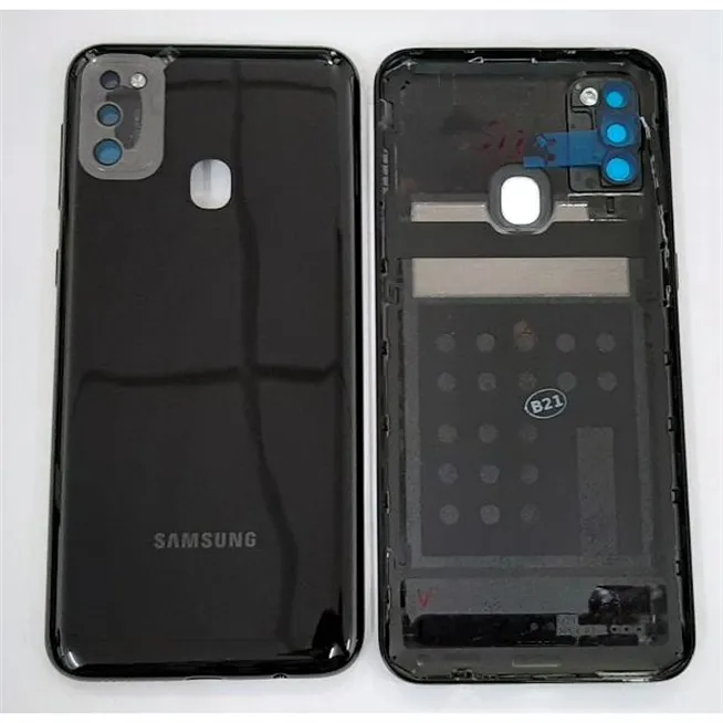 Tapa trasera o tapa bateria negra para Samsung galaxy M21 M215F GH82-22609A Service Pack