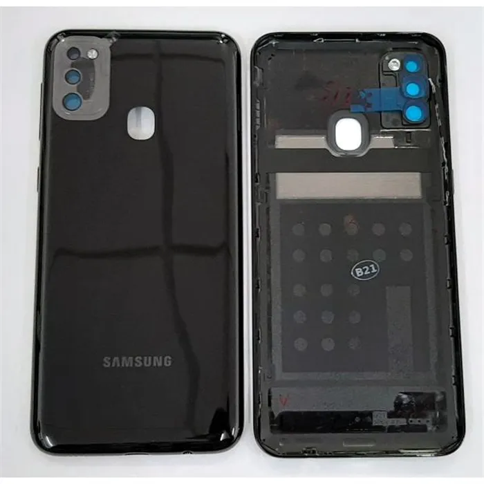 Tapa trasera o tapa bateria negra para Samsung galaxy M21 M215F GH82-22609A Service Pack
