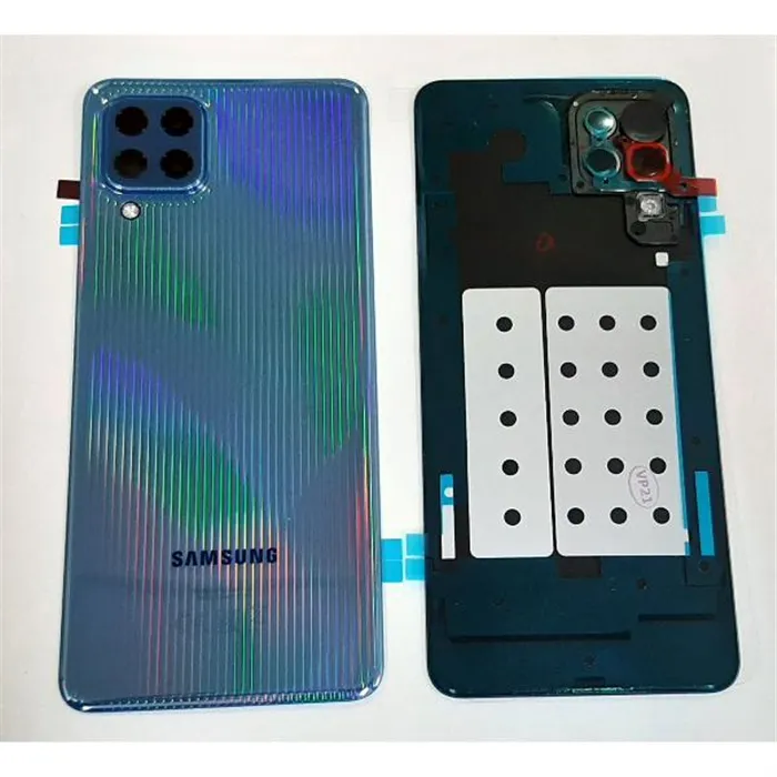 Tapa trasera tapa bateria azul para Samsung galaxy m32 sm-m325f 2021 cubierta de camara GH82-25976A Service Pack