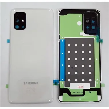 Tapa trasera o tapa bateria blanca Samsung Galaxy M51 M515 m515F SM-M515F GH82-23415B Service Pack