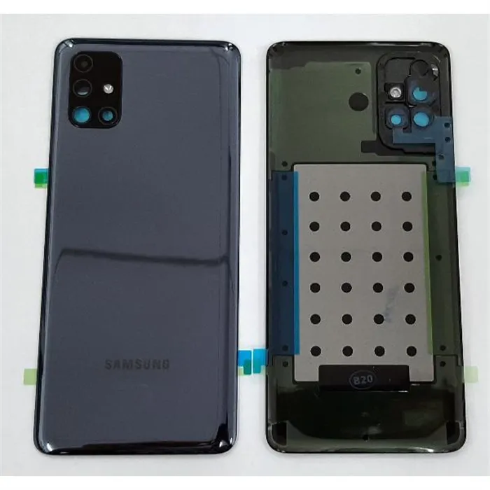 Tapa trasera o tapa bateria negra para Samsung Galaxy M51 M515 m515F SM-M515F GH82-23415A Service Pack