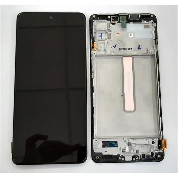 Pantalla lcd para Samsung Galaxy M52 5G SM-M526B GH82-27091A mas tactil negro mas marco negro Service Pack