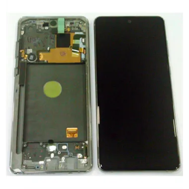 Pantalla lcd para Samsung Galaxy N770 NOTE 10 Lite GH82-22055B + táctil negro + marco plata premium Service Pack