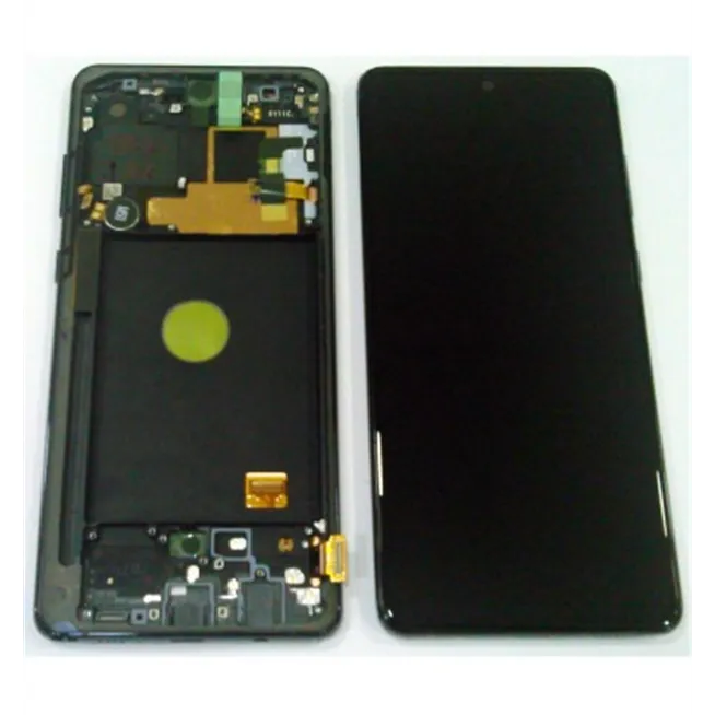 Pantalla lcd para Samsung Galaxy N770 NOTE 10 Lite GH82-22055A + táctil negro + marco negro premium Service Pack