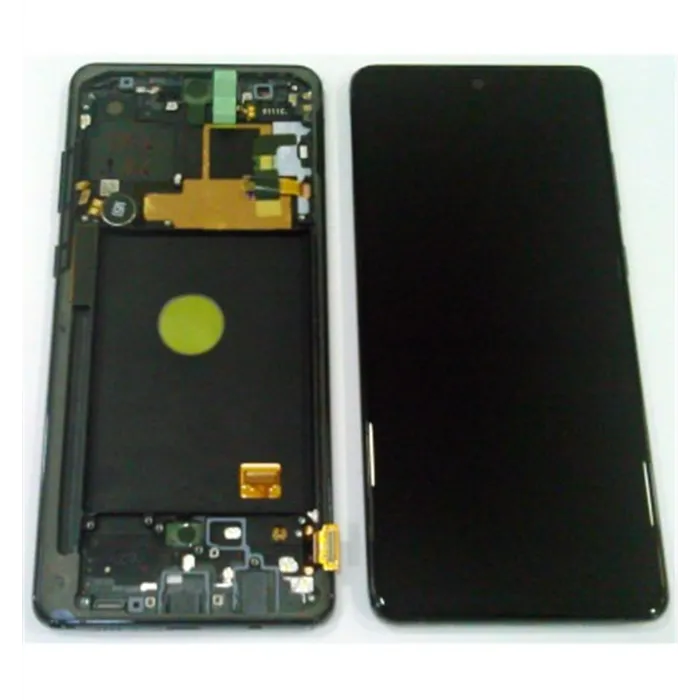 Pantalla lcd para Samsung Galaxy N770 NOTE 10 Lite GH82-22055A + táctil negro + marco negro premium Service Pack