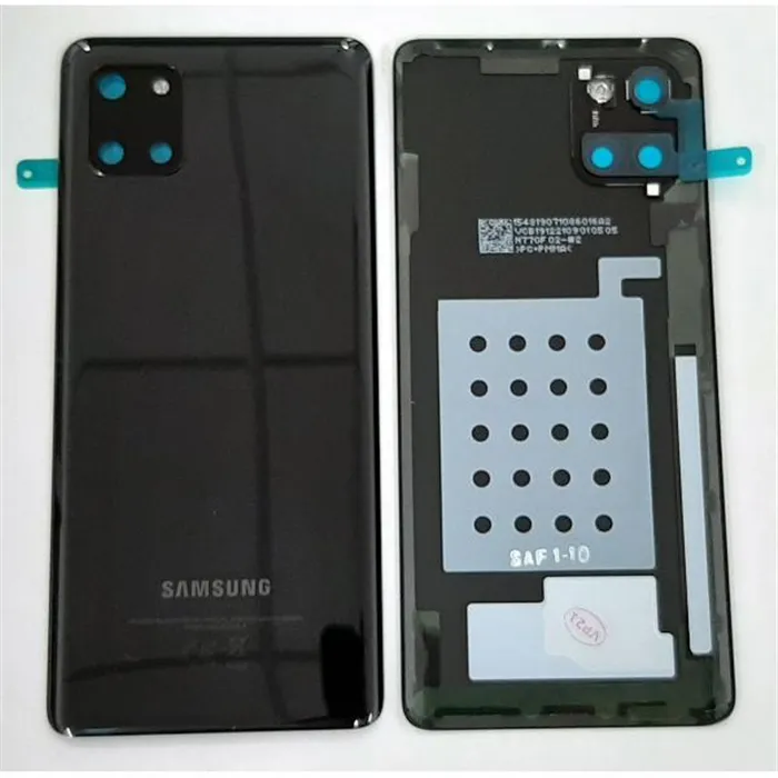 Tapa trasera o tapa bateria aura negra para Samsung Galaxy N770 N770F NOTE 10 Lite GH82-21972A Service Pack