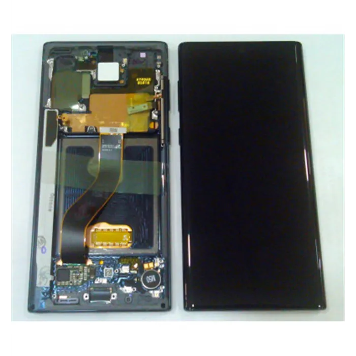 Samsung GH82-20818A Note 10 SM-N970F pantalla lcd + táctil negro + marco negro service pack