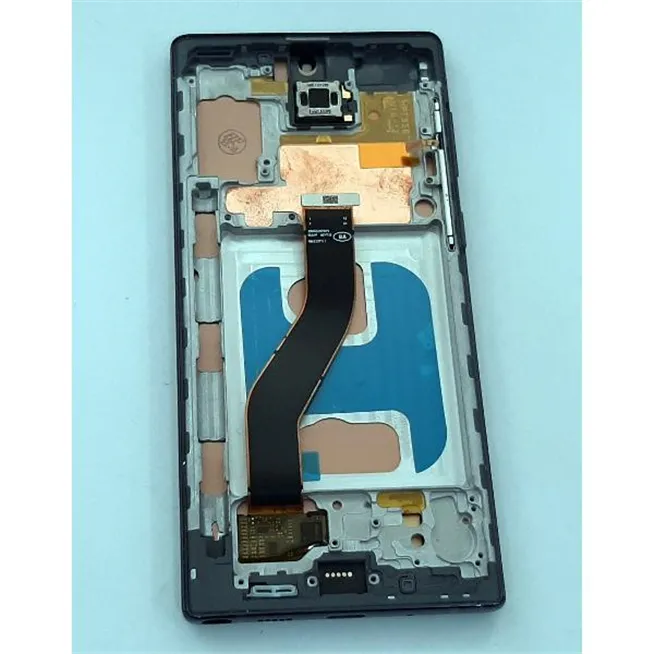 Pantalla oled 2 para Samsung Galaxy Note 10 N970 SM-N970F mas tactil negro mas marco azul oscuro compatible