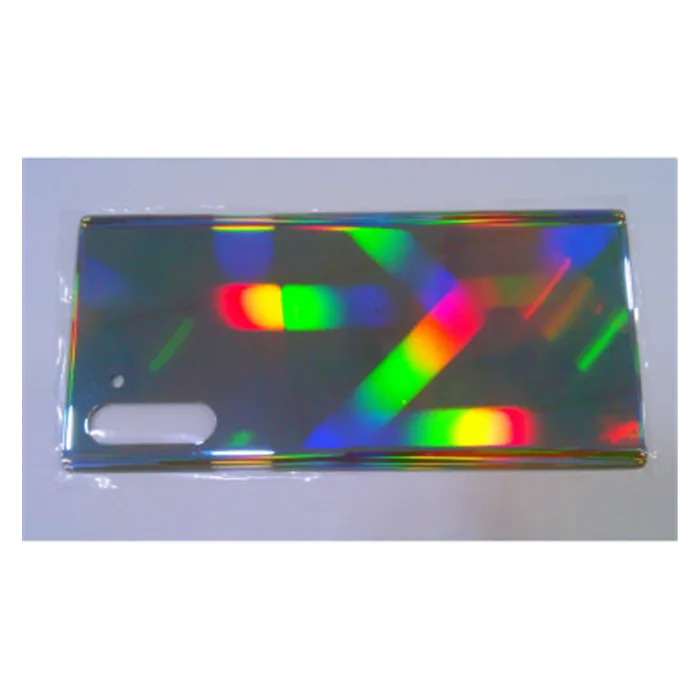 Tapa trasera o tapa bateria plateada para Samsung Galaxy Note 10