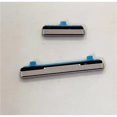 Set 2 botones platas para Samsung Galaxy Note 10 SM-N970F SM-N970 N970F N970 calidad premium