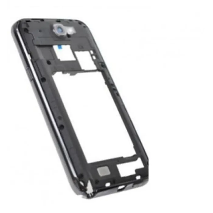 Samsung Galaxy Note 2 N7100 Carcasa Central Negra premium