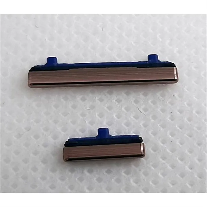 Set 2 botones dorados para Samsung Galaxy Note 20 SM-N980F Note 20 5G calidad premium